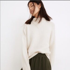 Madewell Soft Cream Turtleneck Sweater